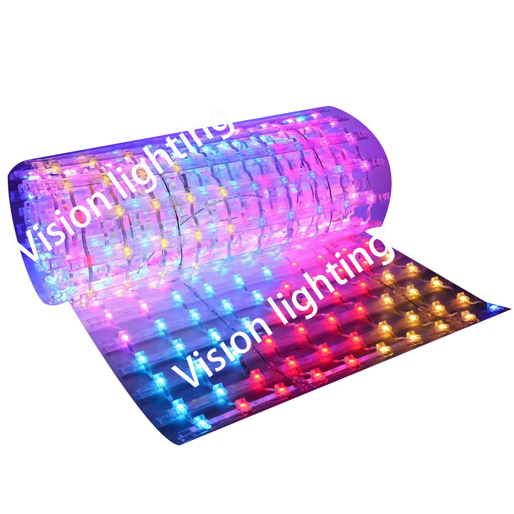Luces llevadas al aire libre de la malla de la pared de la rejilla de los pixeles del RGB WS2811 de la pantalla de visualización de la publicidad