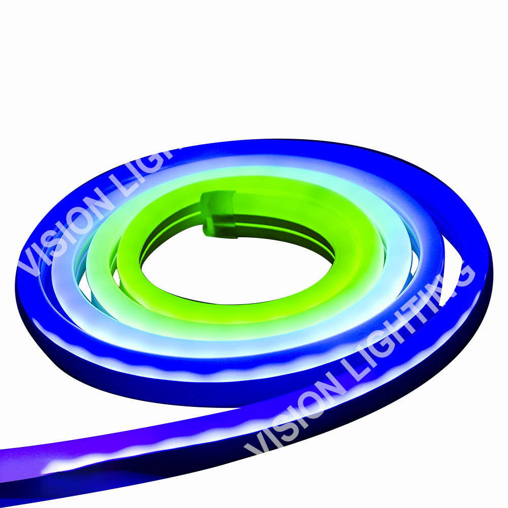 Luz de tira de neón elegante direccionable del programa DMX512 de la decoración del paisaje al aire libre de la Navidad RGB