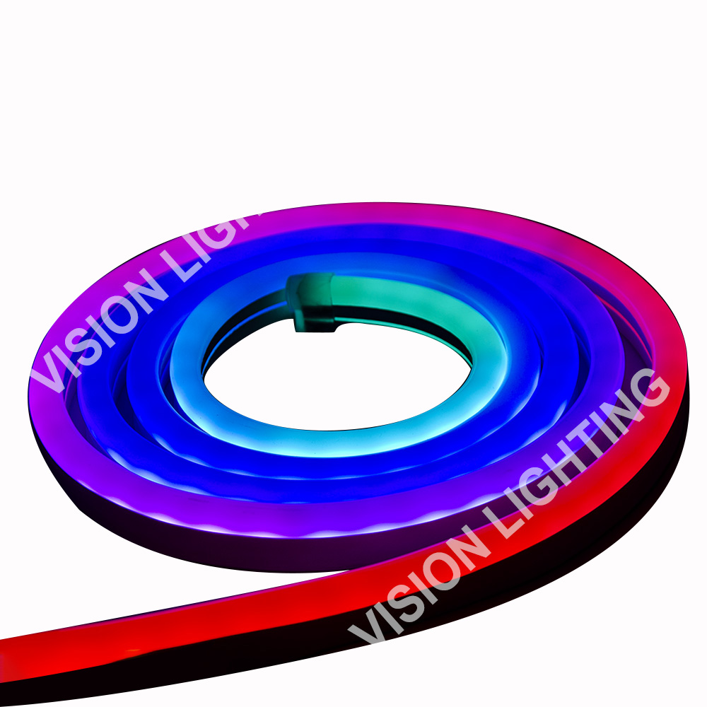 Luz de tira de neón elegante direccionable del programa DMX512 de la decoración del paisaje al aire libre de la Navidad RGB
