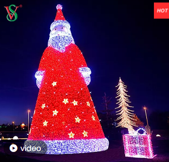 Luces del &aacute;rbol de Navidad de visi&oacute;n