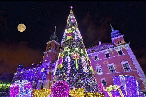 Luces LED para exteriores con forma de cono de Navidad