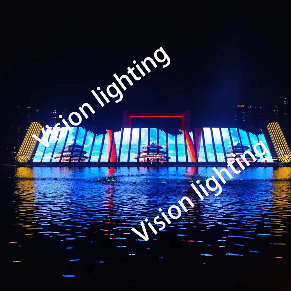 Luz de pantalla de cuadrícula LED RGB de píxel completa para decoración navideña