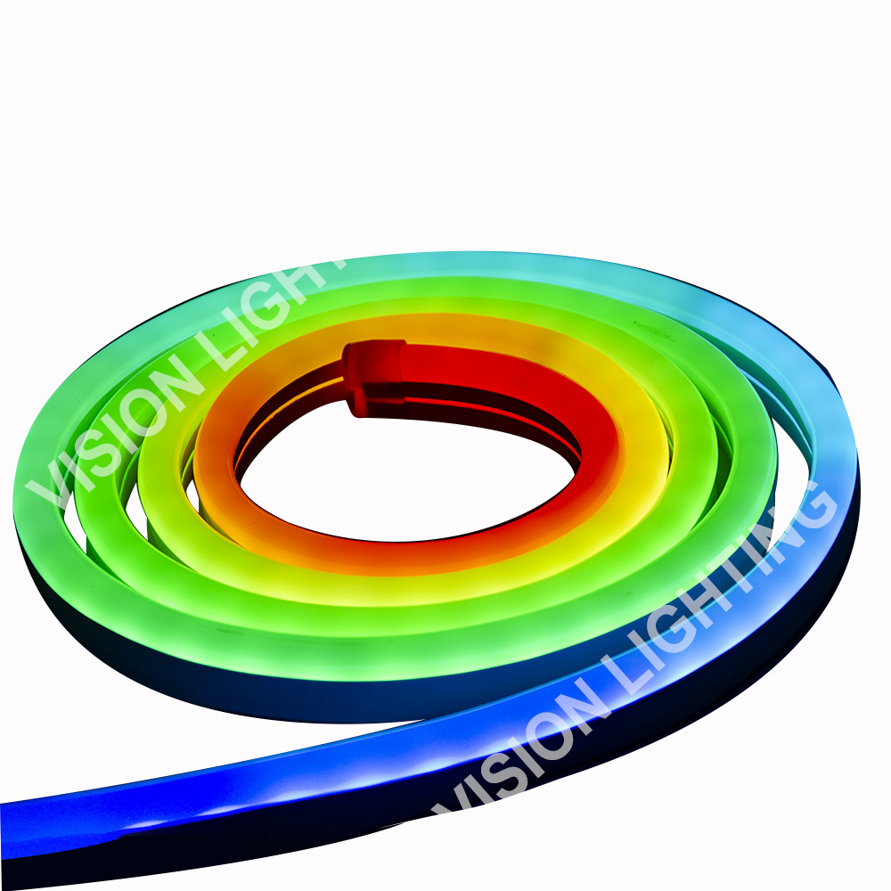 Luz de tira de neón elegante direccionable del programa DMX512 de la decoración del paisaje al aire libre de la Navidad RGB
