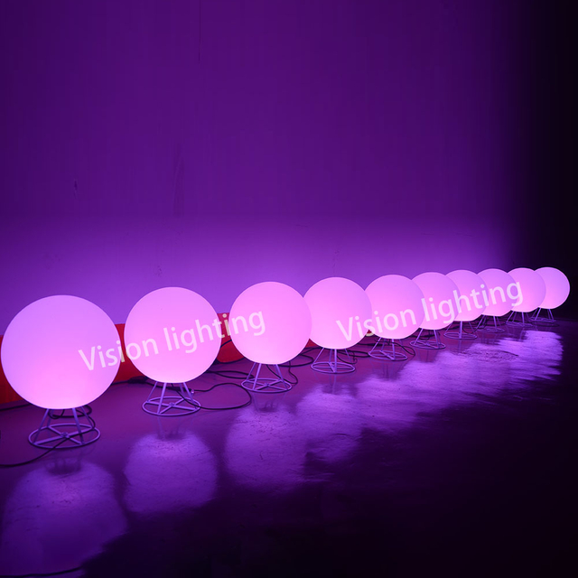 3D IP65 decoración de Navidad uso al aire libre paisaje de alta calidad led programable TTL RGB bola cadena de luz