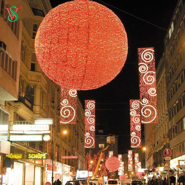 Proyecto grande certificado Personalización Navidad Decoración Calle Comercial LED Adorno Luz