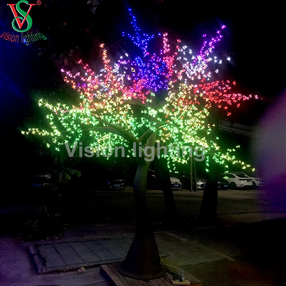 Luz de árbol de flores de cerezo LED de LED al aire libre - IP65 Iluminación decorativa impermeable para parques de jardín y exhibición de eventos