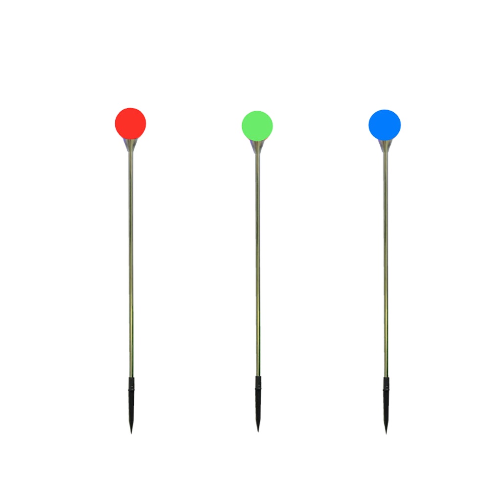 DMX/SPI RGB piso al aire libre decoración del paisaje LED PE luces de bola lámpara de bola insertada en el suelo