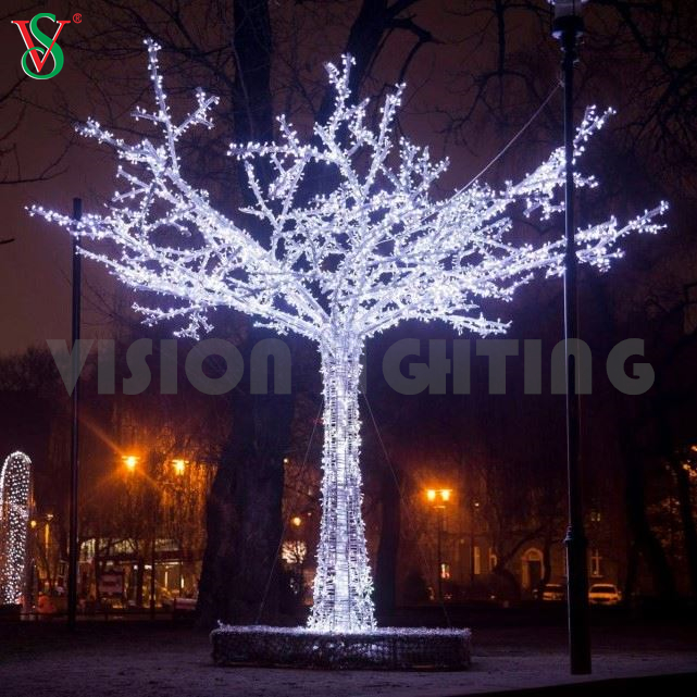 Luz decorativa de rama decorativa de LED 3D Luz de motivo para uso comercial al aire libre