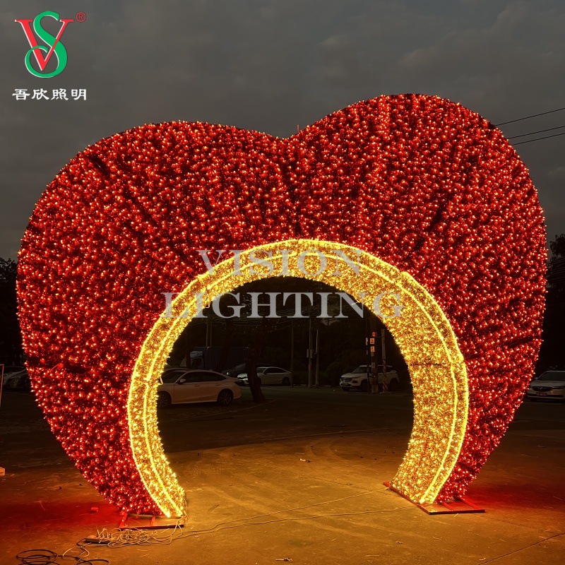 NaviDad Luces Túnel brillante al aire libre LED Illuminación de decoración de motivos Illuminados para exhibición de Navidad