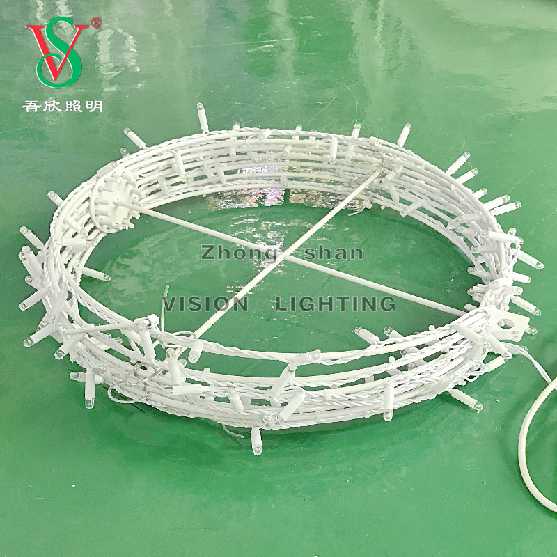 Fairy String Garland Ball Lámpara colgando Sphere Ball Ball Motif Lights para iluminación de decoración del centro comercial