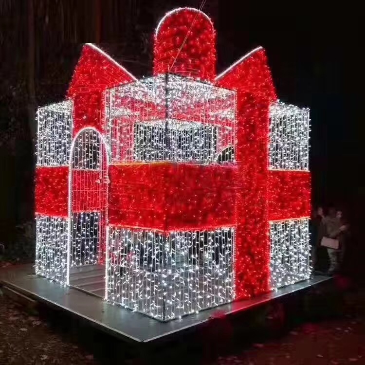 Luz de caja de regalo 3D