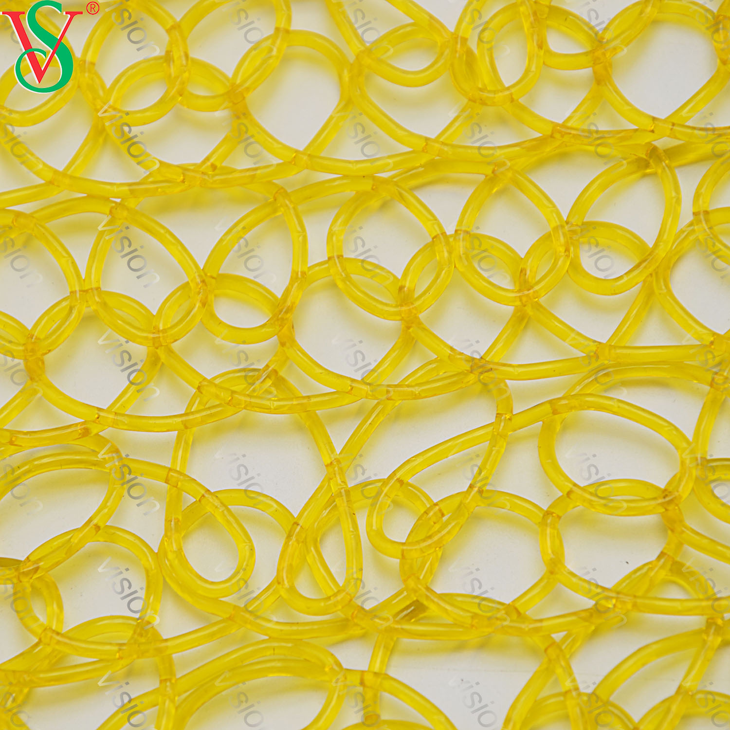 Alfombra de malla de red de PVC de alta transmitancia de luz para decoración de motivos al aire libre