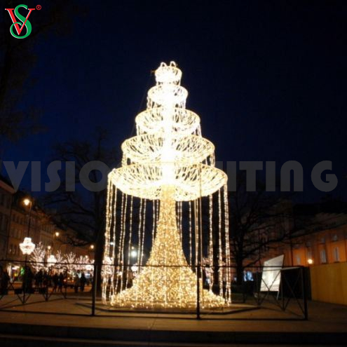 Escultura de motivos de la fuente de luz LED 3D para decoraciones de paisajes al aire libre