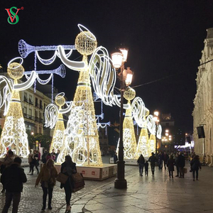 Navidad Boda Evento Decoración LED 2D 3D Angel Flying Motif Luces