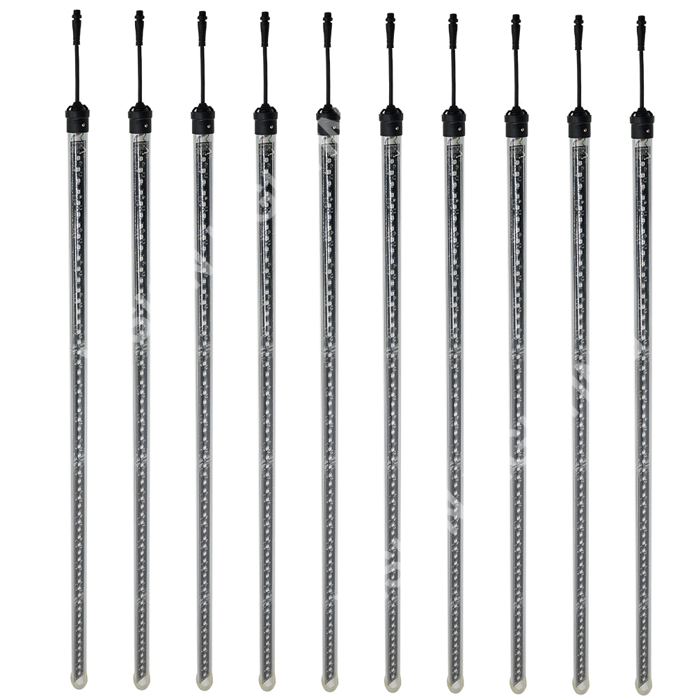 Navidad paisaje al aire libre direccionable LED decoración meteorito DMX RGB nevada luz