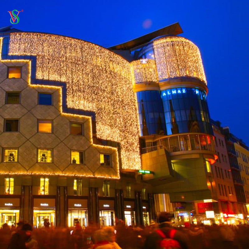 Luz de cadena de luz de cortina LED para decoración de patio de bar de restaurante