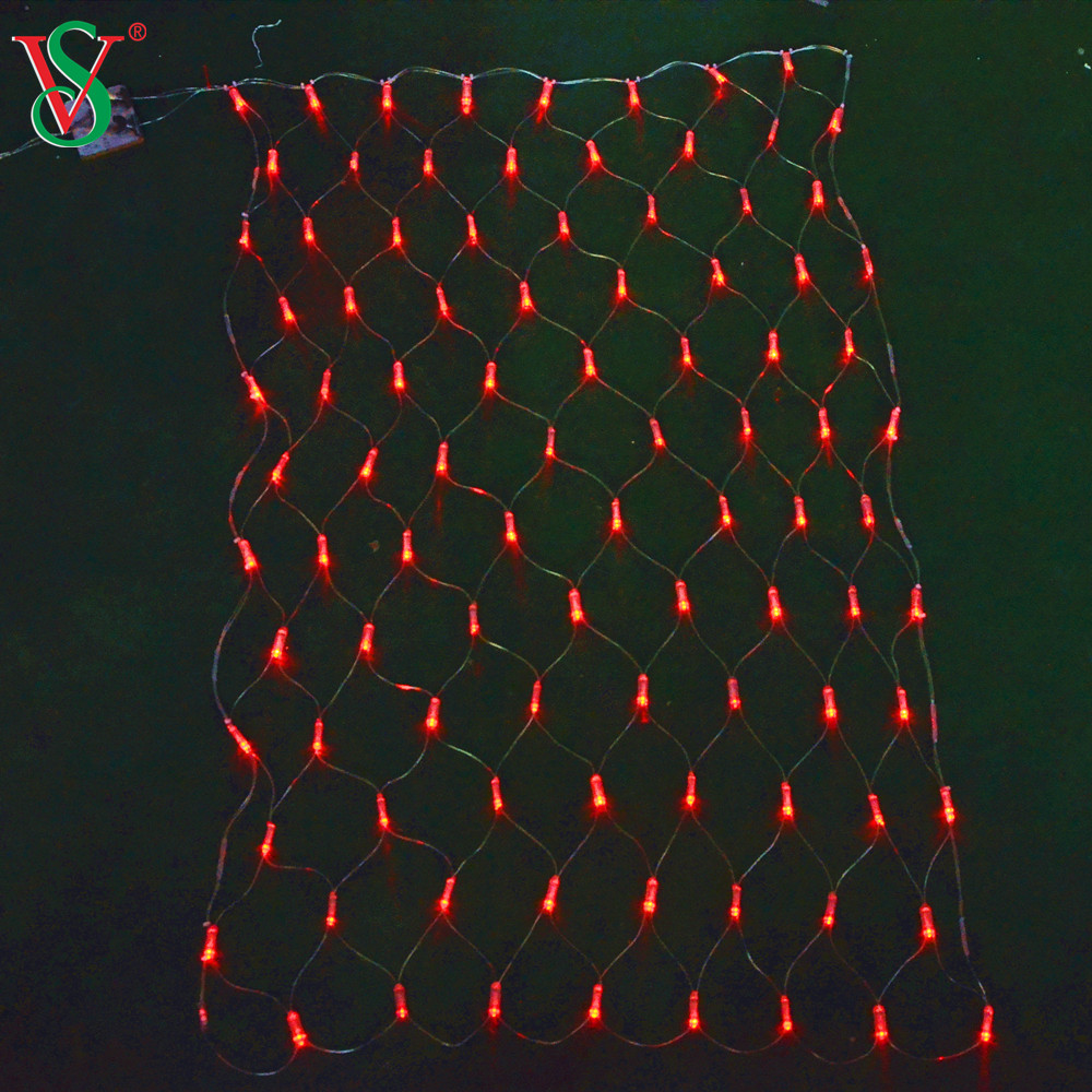 Luz de red LED blanca cálida impermeable para decoración de césped y árboles