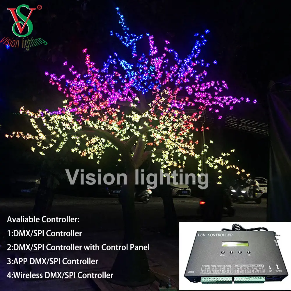 Luz de árbol de flores de cerezo LED de LED al aire libre - IP65 Iluminación decorativa impermeable para parques de jardín y exhibición de eventos
