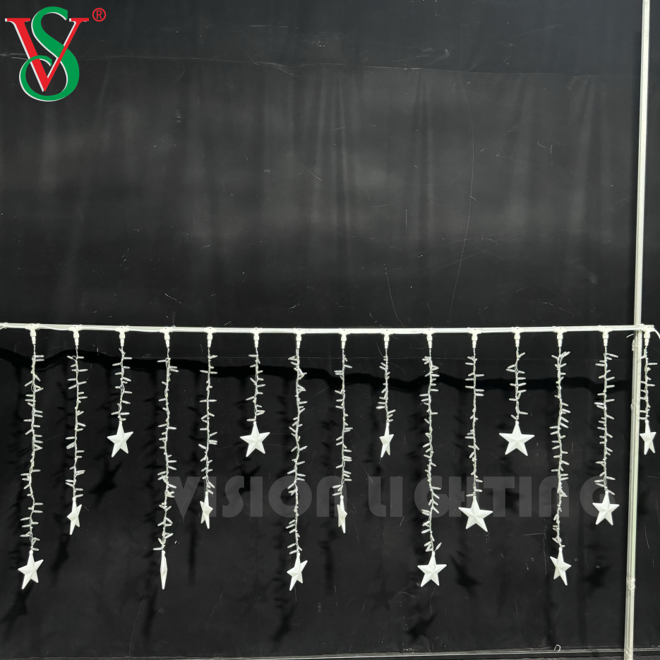 Luz de decoración navideña conectable Iluminación de hadas LED LED de goteo de carámbano para adornos navideños