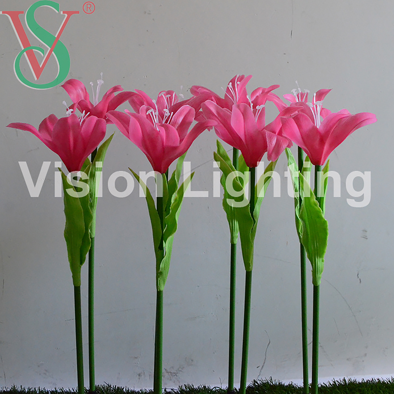 IP65 Paisaje uso Navidad decorativo de alta calidad led inserto artificial tulipán flor luz