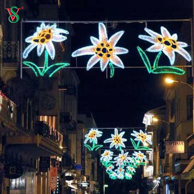 La más nueva decoración de Navidad LED gigante para exteriores, luces grandes con motivos de calle 2D