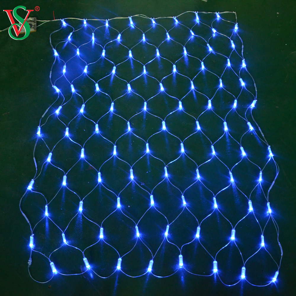 Luz de red LED blanca cálida impermeable para decoración de césped y árboles