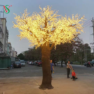 Luz artificial gigante al aire libre del árbol de la flor de cerezo para la decoración del paisaje del día de fiesta