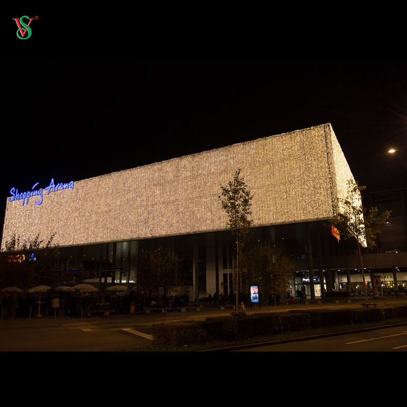 Luz de cadena de luz de cortina LED para decoración de patio de bar de restaurante