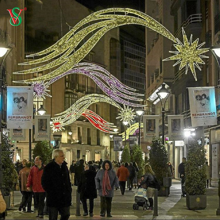 Proyecto grande certificado Personalización Navidad Decoración Calle Comercial LED Adorno Luz