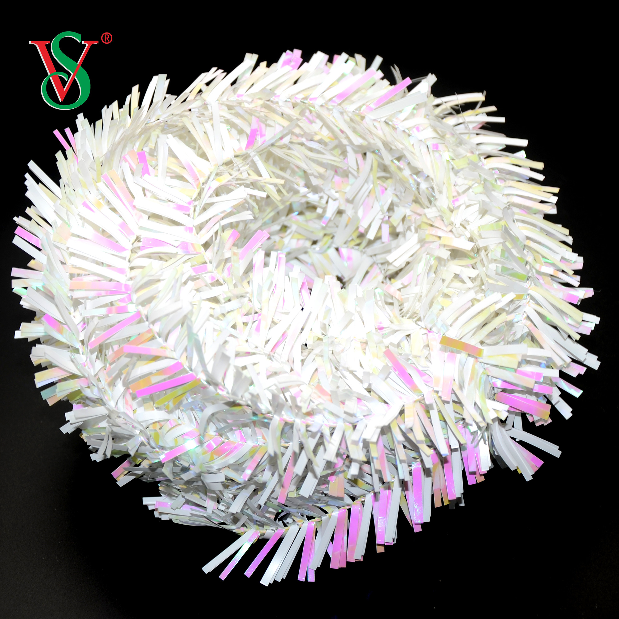 Material para mascotas Guirnalda de oropel Decoración navideña para el hogar