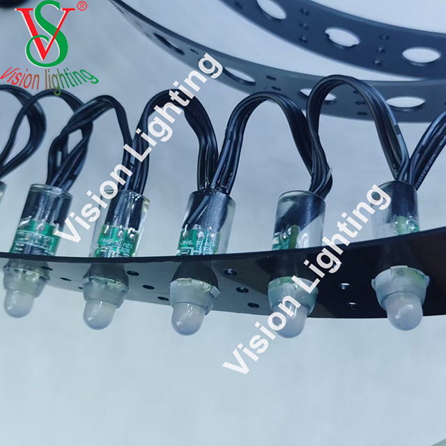 Traiga las pantallas de vacaciones a la vida con decoración navideña 3D RGB RGB WS2811 Luces de árboles