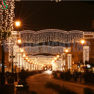 2D Navidad al aire libre a través de la calle Motif Light Festival Holiday Decoración colgante