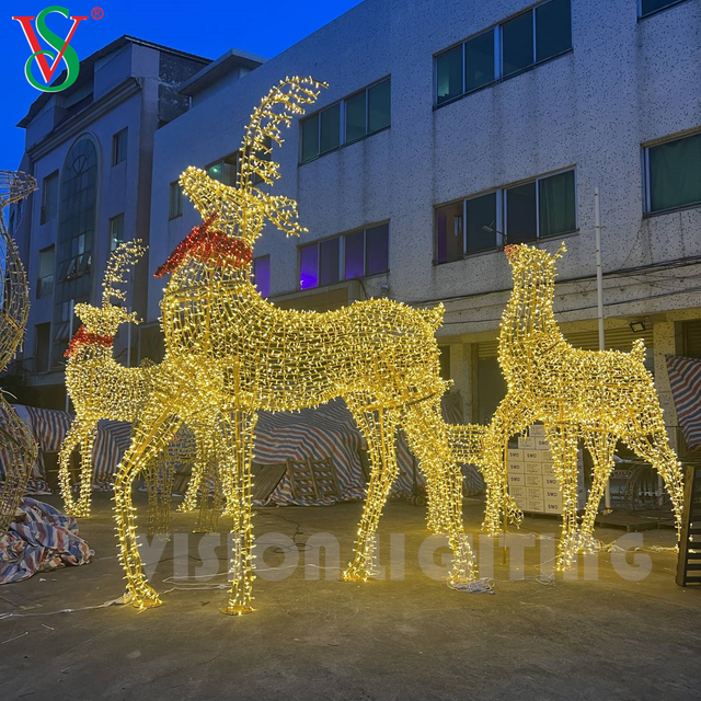 Centro comercial navideño decoración al aire libre LED Motif luces