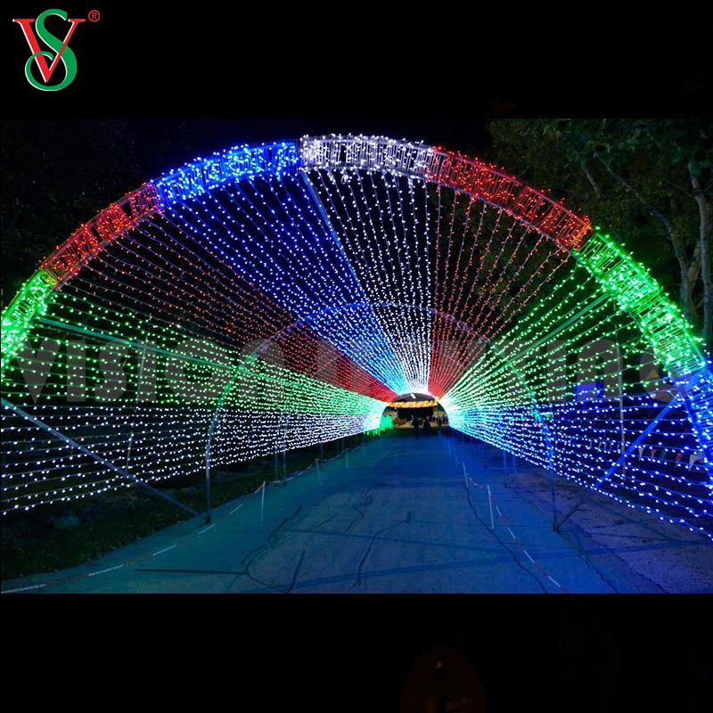 Entrada LED Archway Iluminación Túnel animado Arch Decoración de Navidad Motif Luz