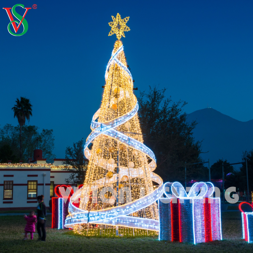 Ligera de navidad de navidad LED iluminación decorativa impermeable para cuadrados de ciudades, eventos y exhibiciones comerciales