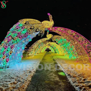 Luces de arco led de lujo Decoración con motivos navideños para decoración de plaza de vacaciones al aire libre