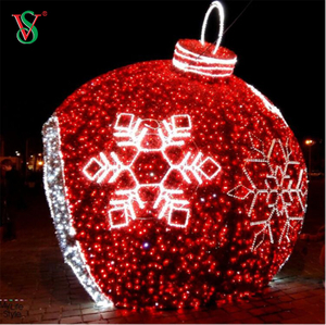 Esfera iluminada grande al aire libre 3D Led Ball Motif Decoración de Navidad Luz para decoración de vacaciones