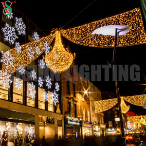 Navidad Led Street Decoration Road Illumination 2D Across Street Motif Luces para iluminación de la ciudad