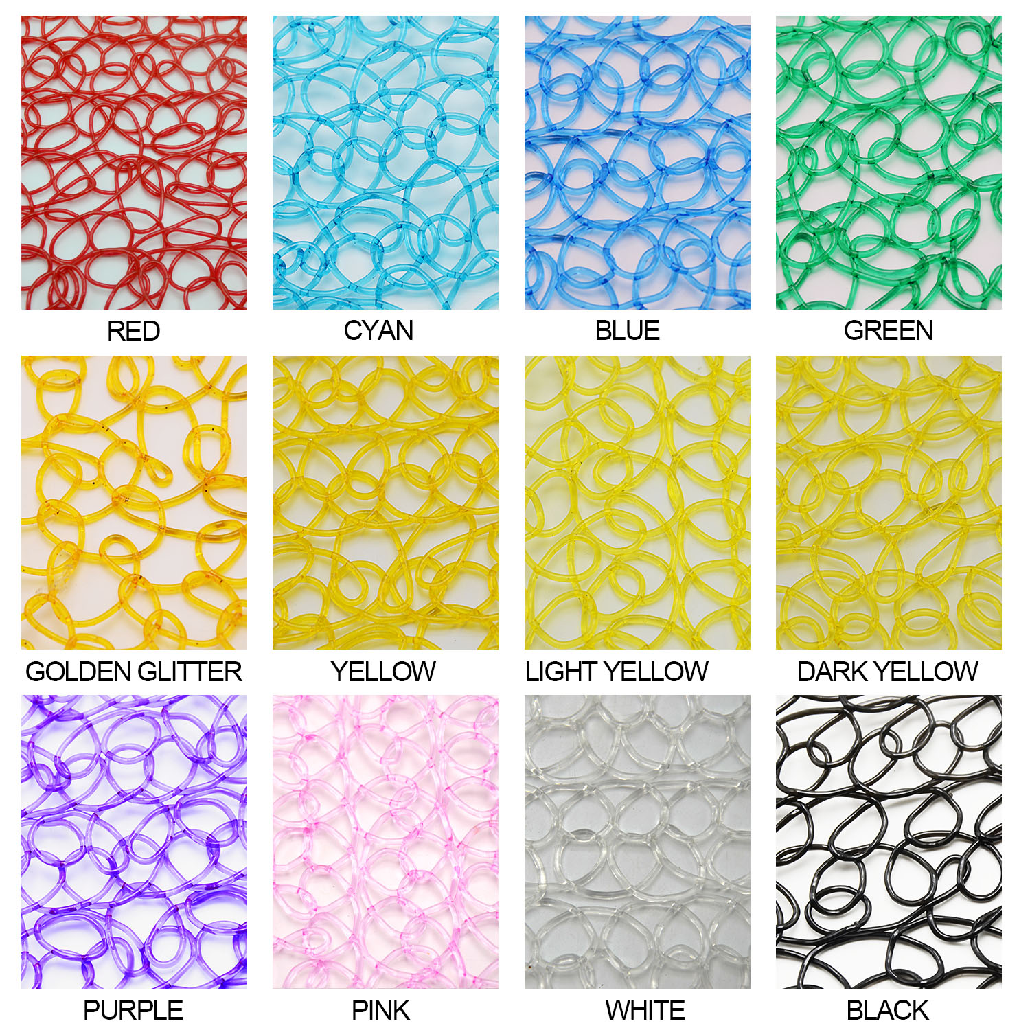 Uso al aire libre Resistencia UV de alta calidad Material de decoración de ventas calientes Red de malla de PVC para luz de Navidad