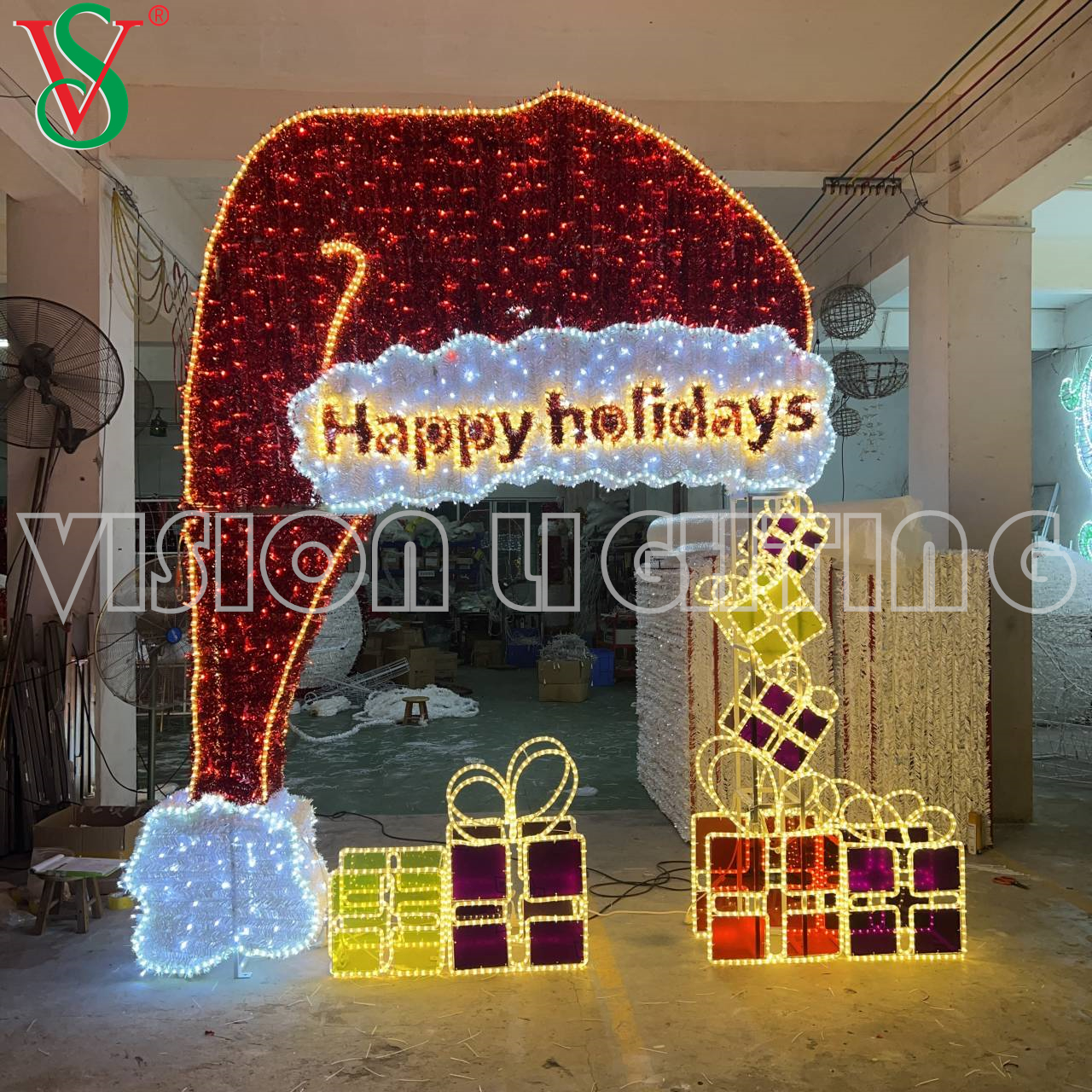 Luces de Navidad al aire libre Decoración navideña LED LED 2D y 3D Foto de foto