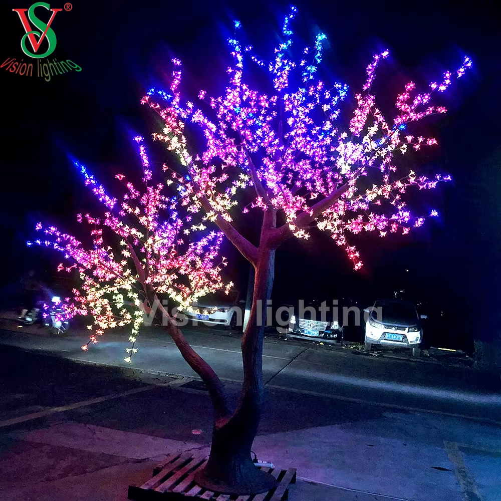 Luz de árbol de flores de cerezo LED de LED al aire libre - IP65 Iluminación decorativa impermeable para parques de jardín y exhibición de eventos