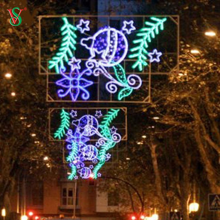 La más nueva decoración de Navidad LED gigante para exteriores, luces grandes con motivos de calle 2D