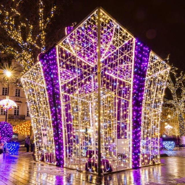 Luz de caja de regalo 3D