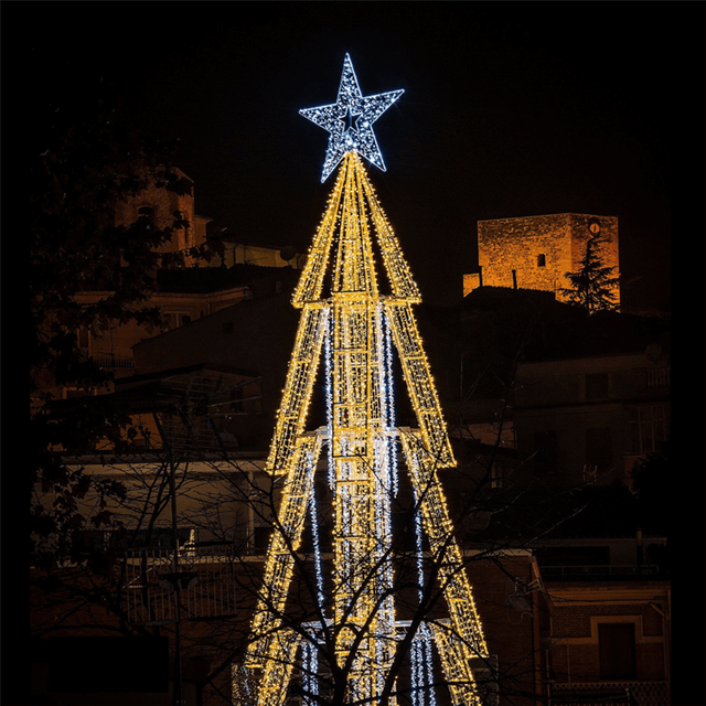 Luz del árbol de Navidad 3D