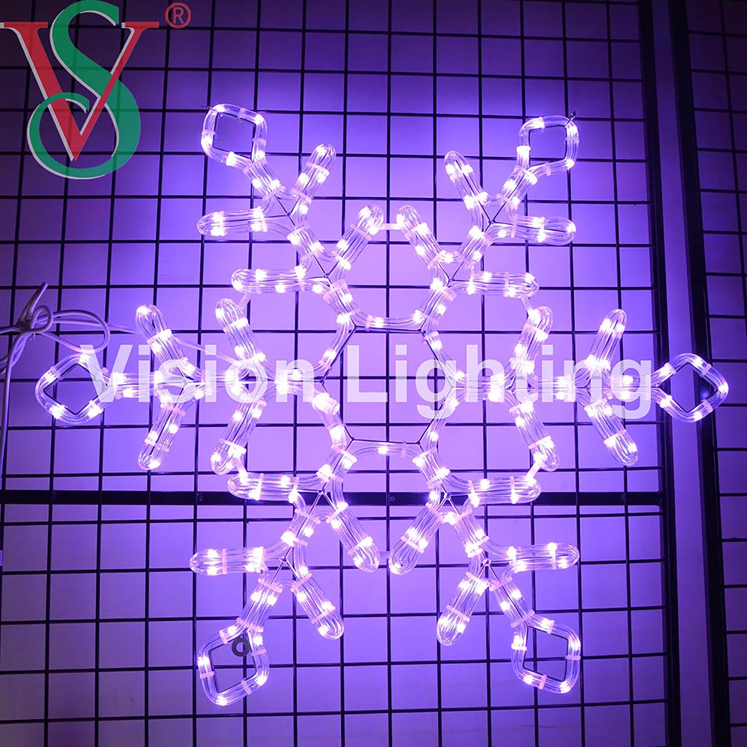Pixel exterior Escultura 2D led Paisaje decoración programable copo de nieve Navidad RGB motivo luz