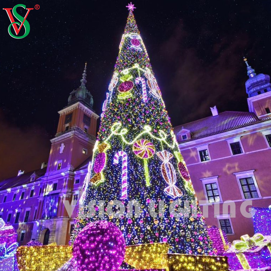 Ligera de navidad de navidad LED iluminación decorativa impermeable para cuadrados de ciudades, eventos y exhibiciones comerciales