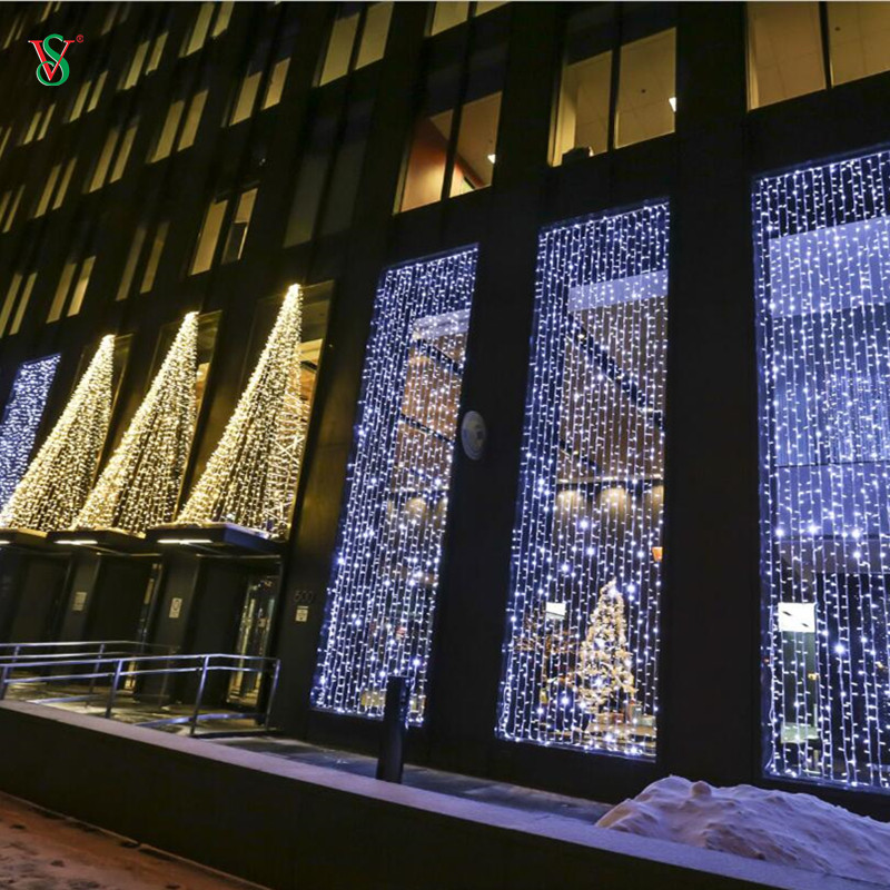 Luz de cadena de luz de cortina LED para decoración de patio de bar de restaurante