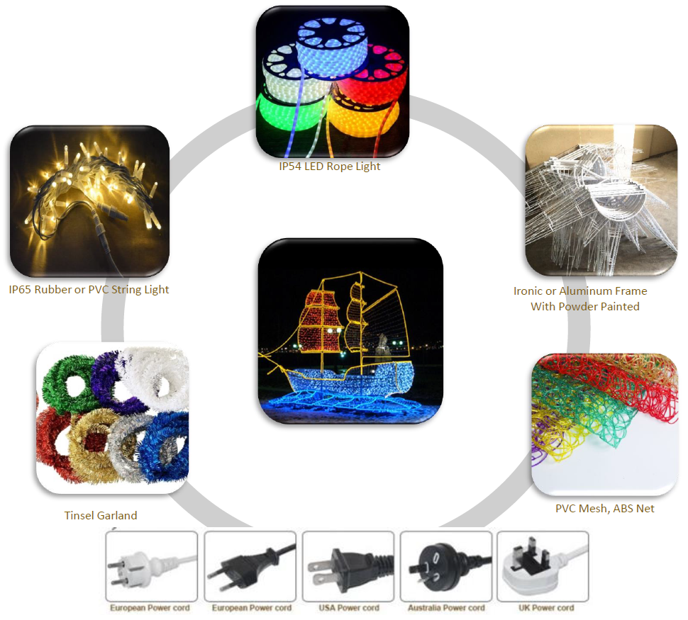 L&aacute;mpara 3D con motivo de barco