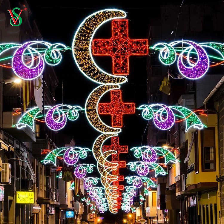 La más nueva decoración de Navidad LED gigante para exteriores, luces grandes con motivos de calle 2D