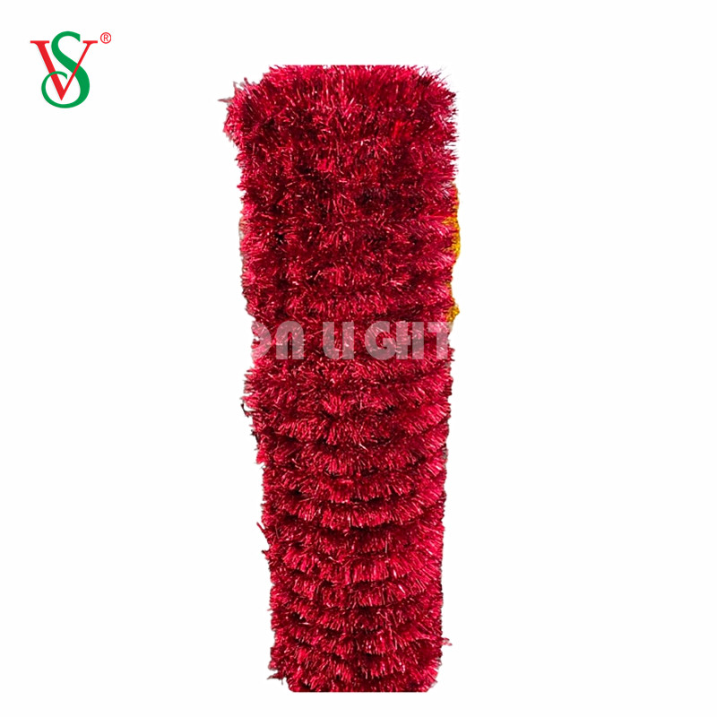 Pet Tinsel Garland Net Carpet Mesh para Navidad 2D y 3D Motif Light Decoration